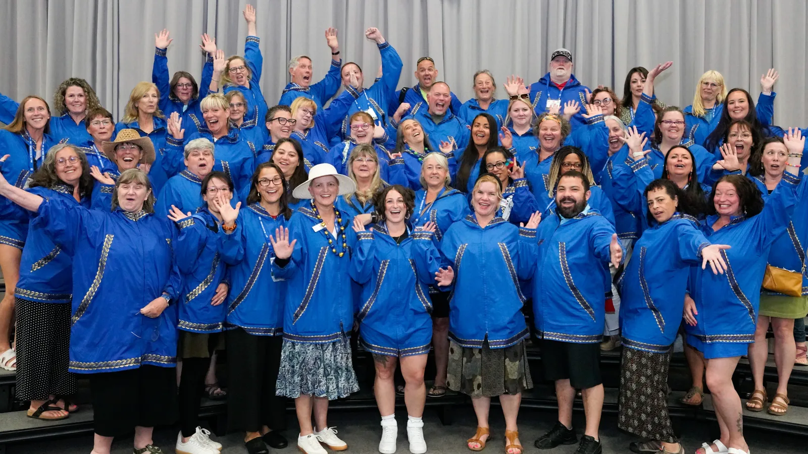 A group photo of the NEA-Alaska delegation at 2025 NEA Representative Assembly