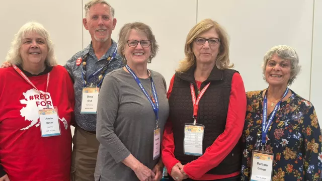 NEA-Alaska retired members at the 2024 NEA-Retired Conference in Chicago