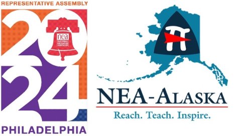 The RA logo with the NEA-Alaska Logo